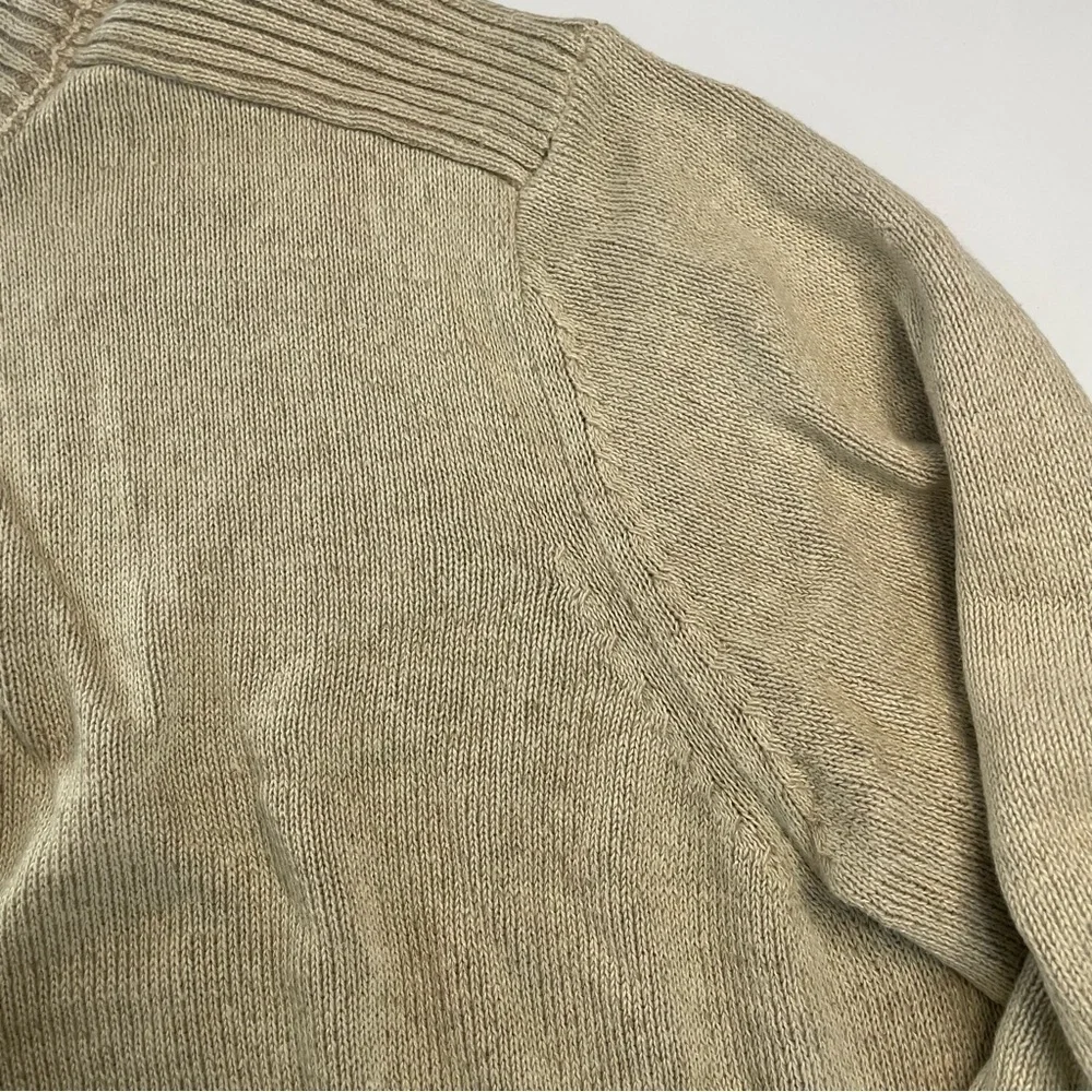 GHBASS Earth XXL Raime/ Cotton Blend Men’s Tan Turtleneck Zip Pullover Sweater